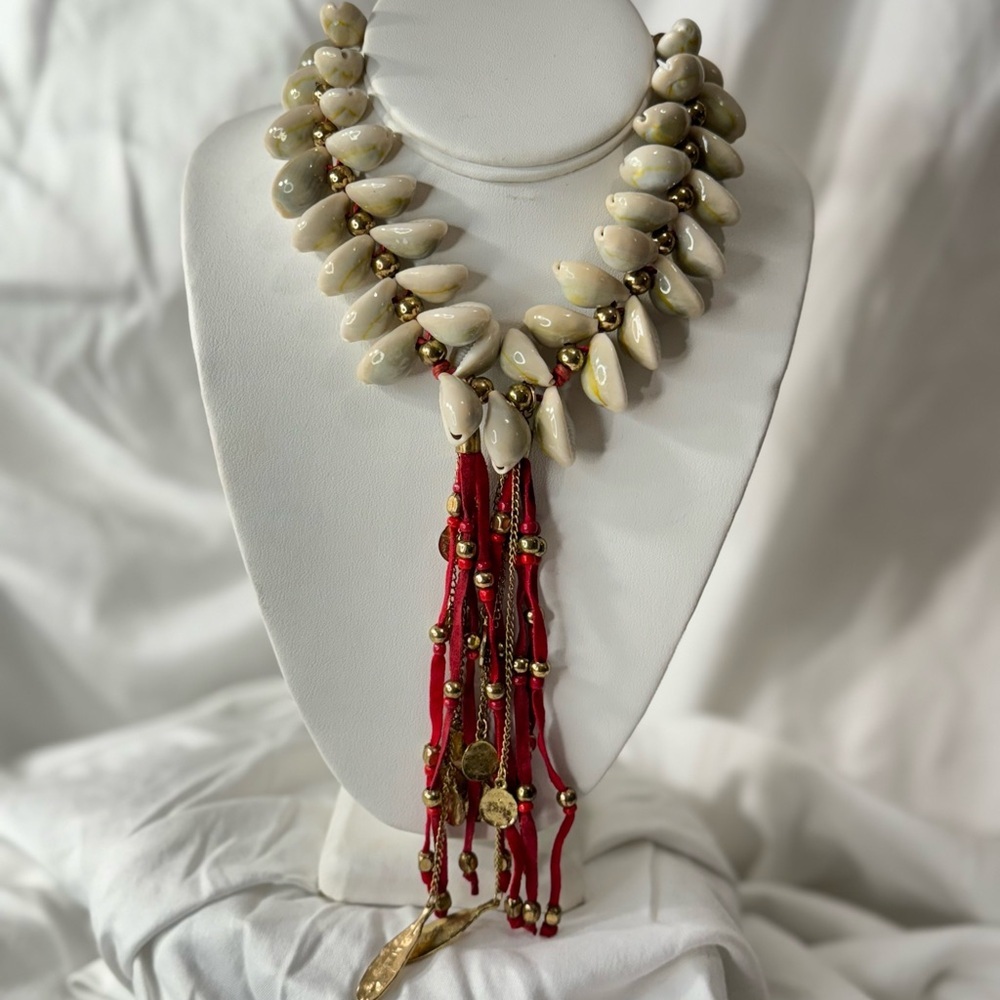 CABLE ROPE STATEMENT NECKLACE - Picture 2 of 16